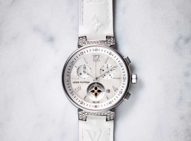 TAMBOUR Moon Star Chronograph White MOP and dia