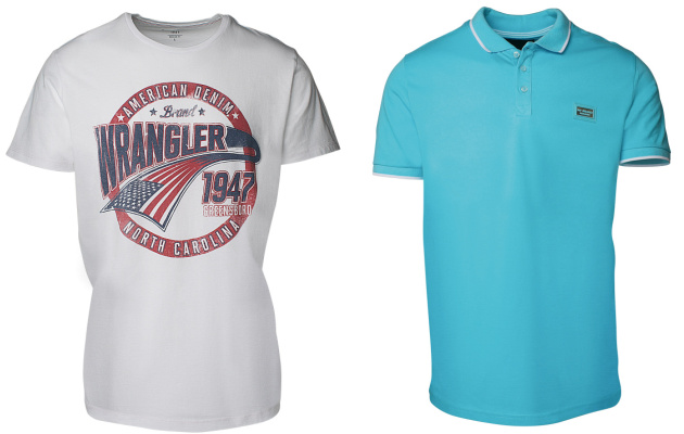 biele tričko Weanger za 28 € a modré polotričko My Brand za 70 €