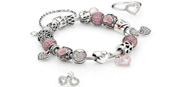 Valentínska kolekcia šperkov Pandora