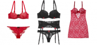 Sexy čierno- červená kombinácia vo valentínskej kolekcii Etam 2014