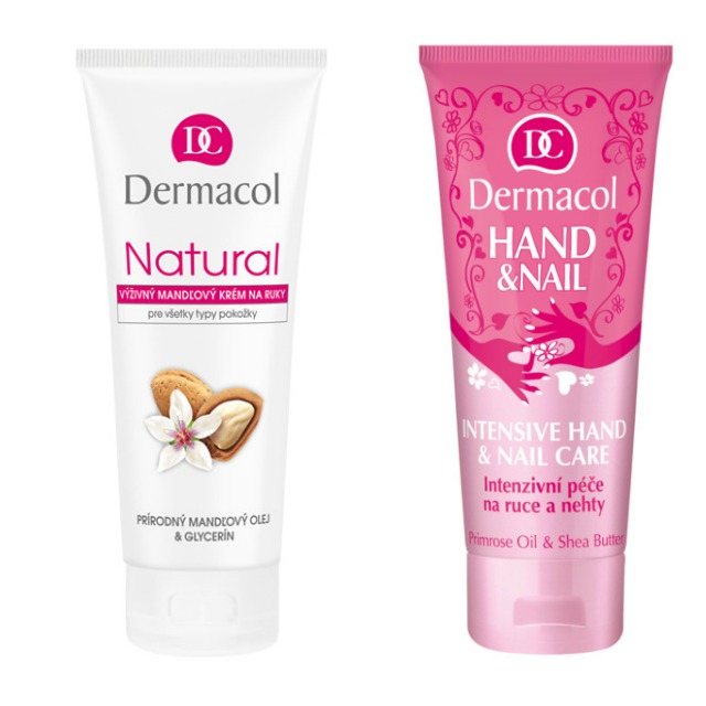 Natural Almond Hand Cream ZA 2 €, 100 ML, Hand And Nail Intensive Care 100 ML ZA 3 €.