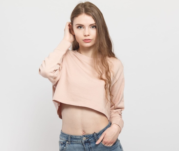 Urban Classics Ladies Terry Cropped Crew