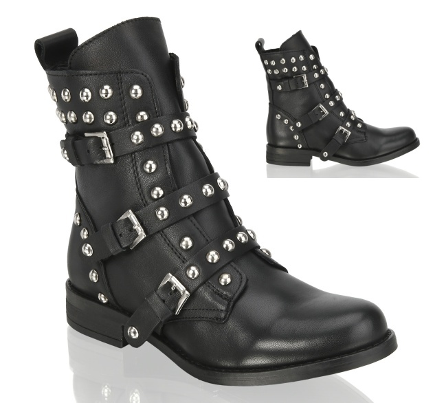 čierne kožené bikerské Steve Madden za 156 €