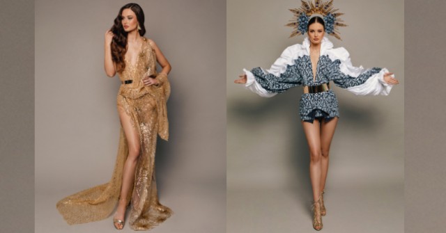 Klára Vavrušková ide na Miss Universe: s národným kostýmom ozdobeným modrotlačou